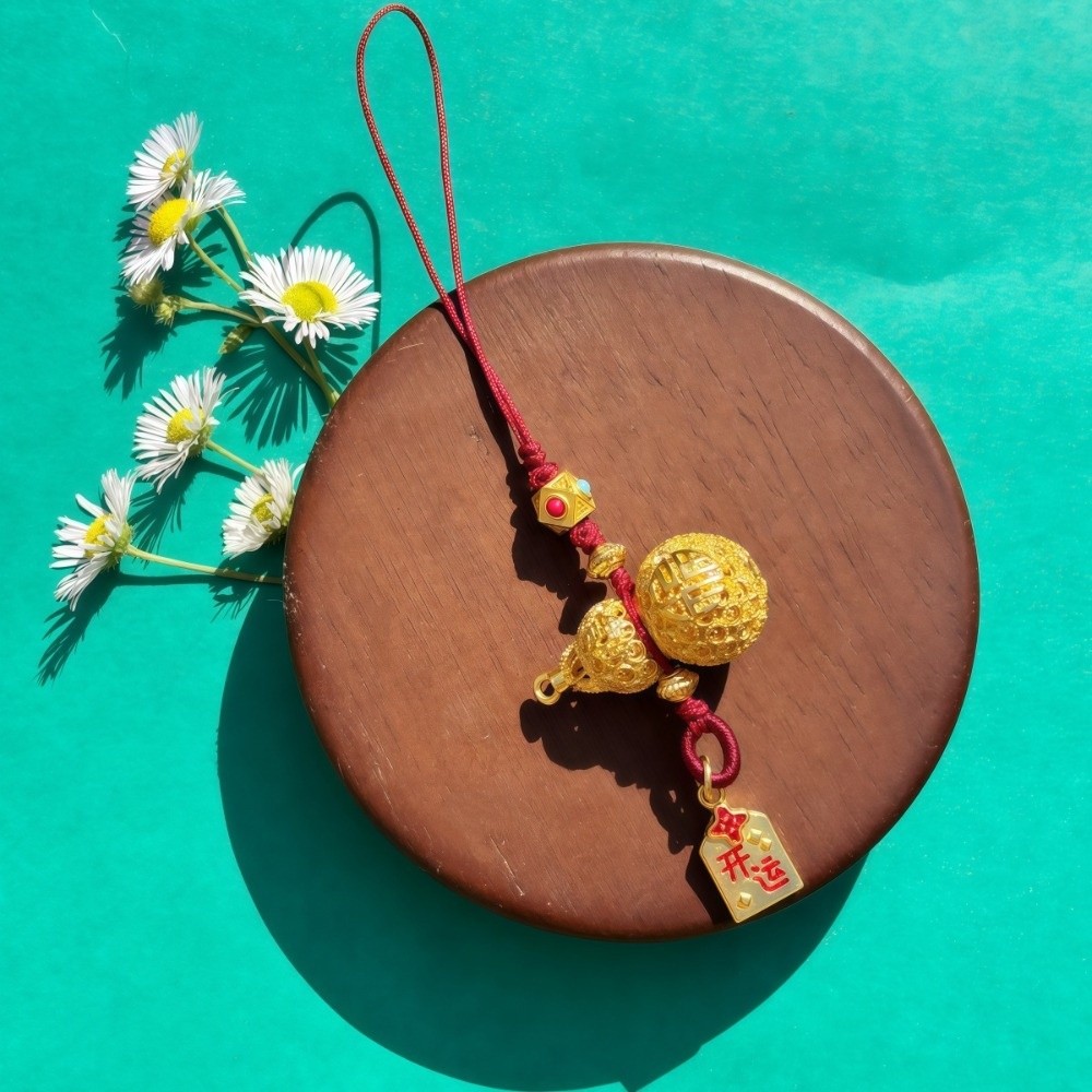 Luxury Bags Yellow - Luxury Hollow Gourd Pendant High-end Exquisite