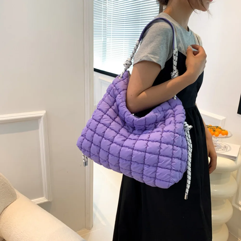 Luxury Bags That Are Vegan - Vegan Down Pleated Shoulder Bags Women