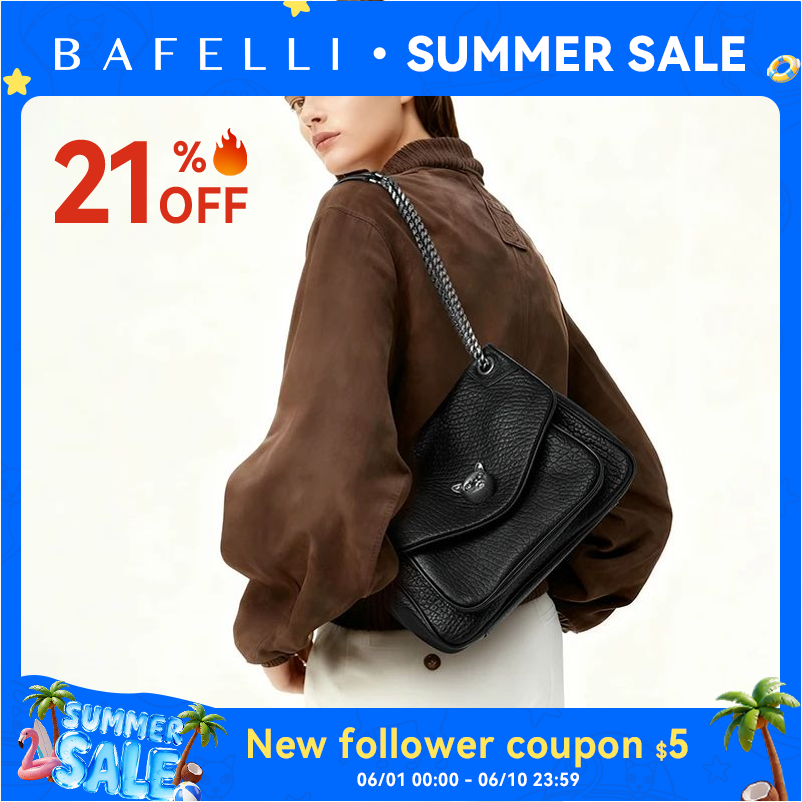 Luxury Bags Vip - BAFELLI Trendy Chained Tote Bag for