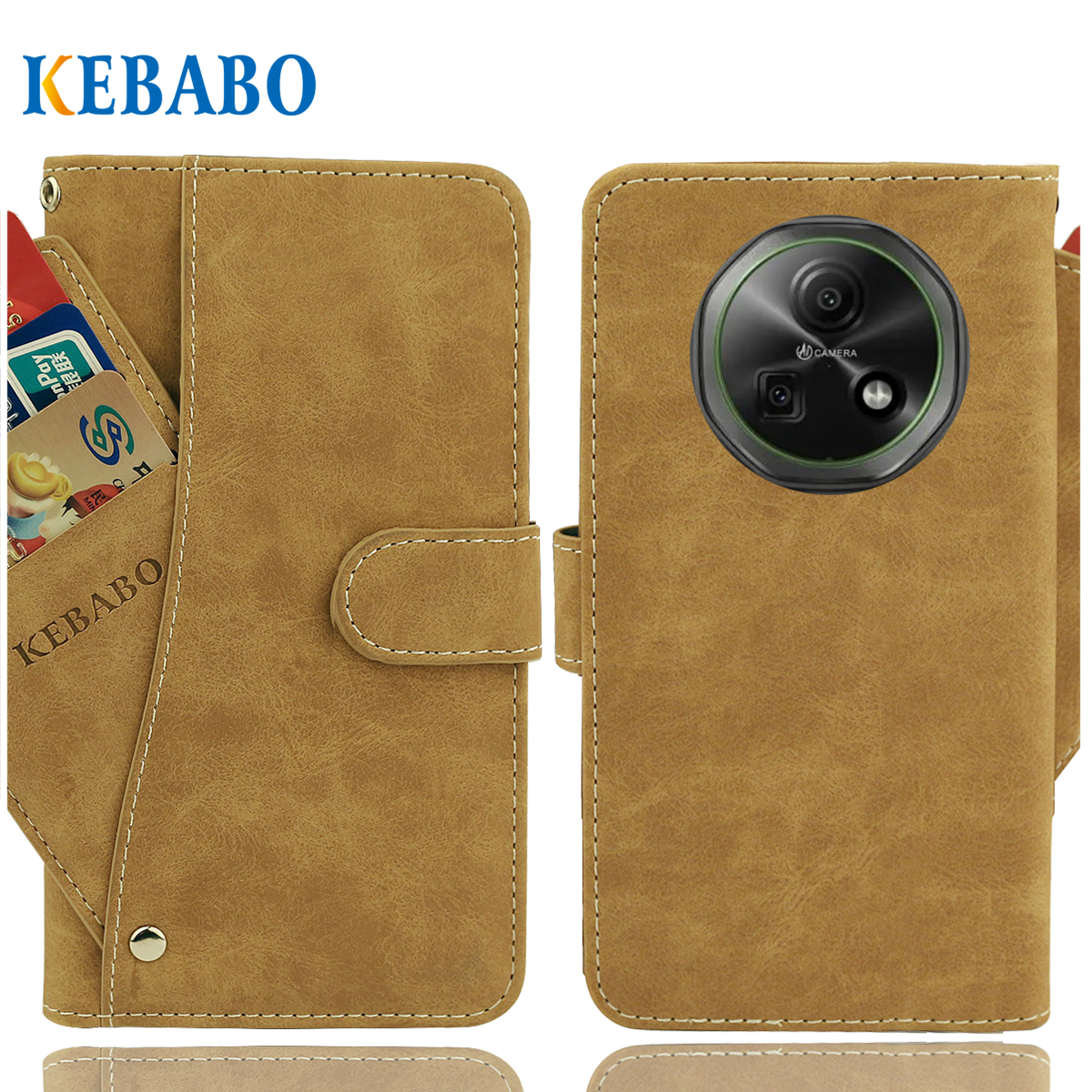 Luxury Bags Quotes - Vintage Leather Wallet Doogee Fire 5