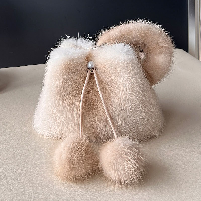 Y2K Real Mink Fur Handbag Wome - Luxury Y2K Bags 评论和价格