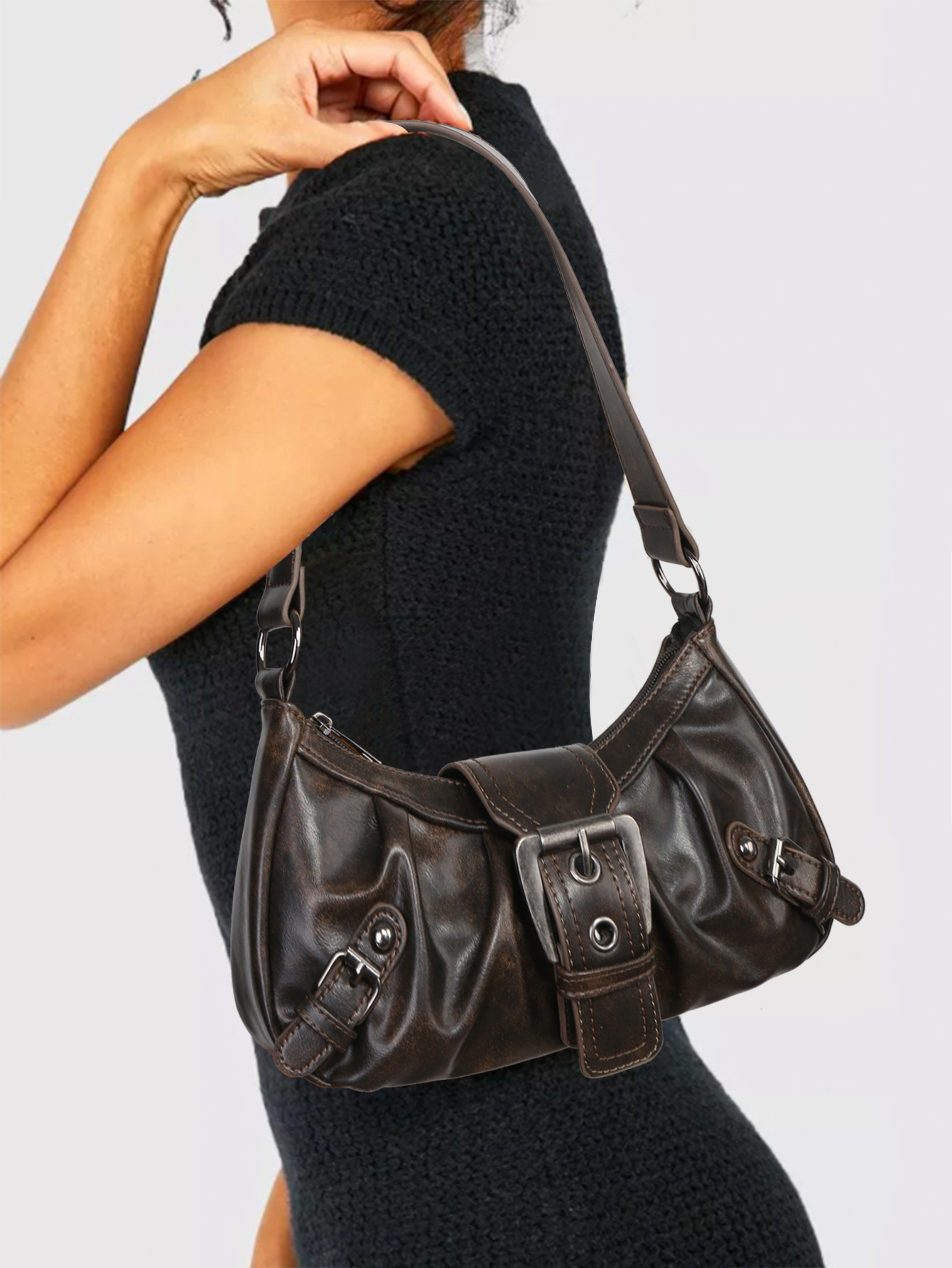 Women's Y2K Bag Pleated Hobo R - Luxury Y2K Bags 评论和价格