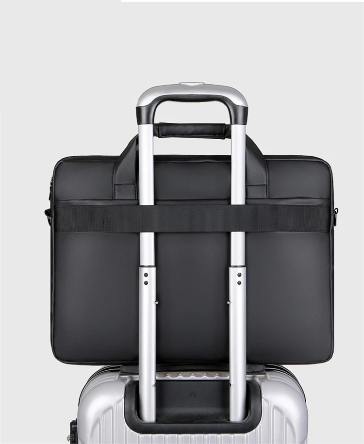 2023 Men Briefcase Bag High Qu - Laptop Bag Leather 15 评论和价格