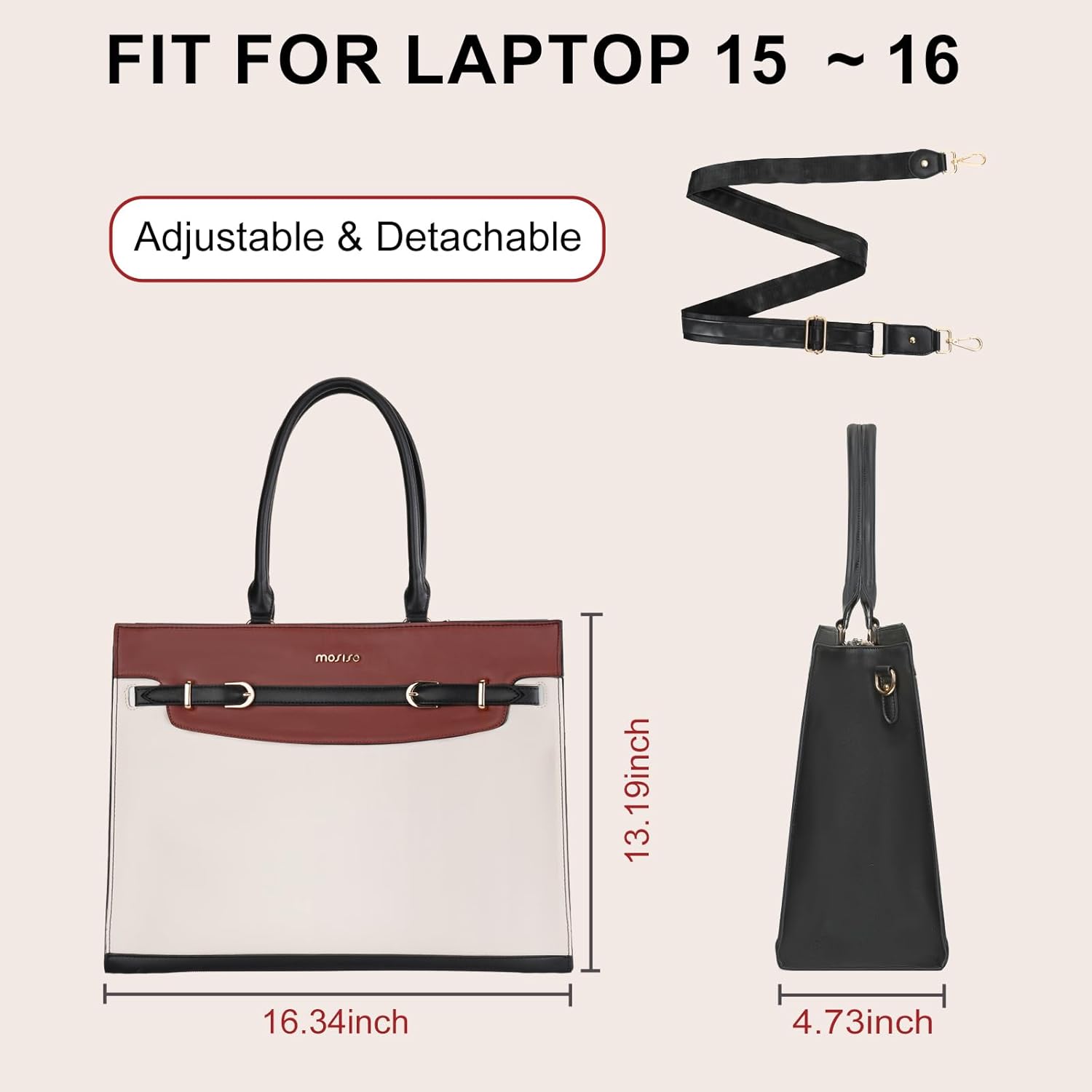 Laptop Bag 15 16 inch PU Leath - Laptop Bag Leather 15 评论和价格