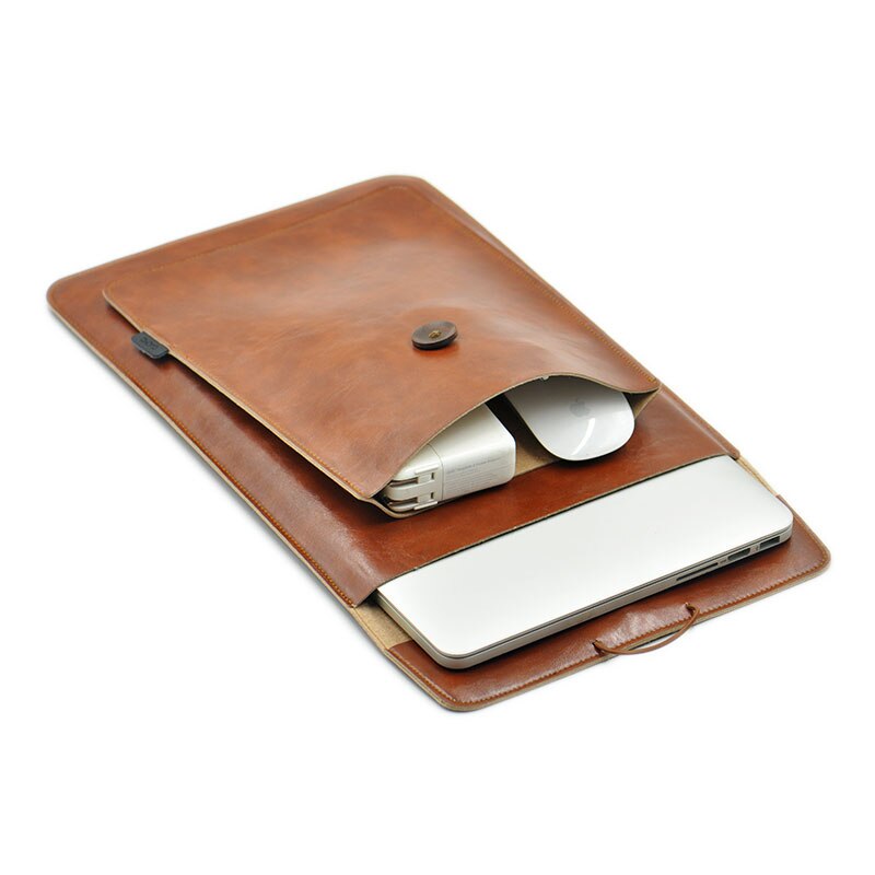Double Layer High 15.6 Inch La - Laptop Bag Leather 15 评论和价格