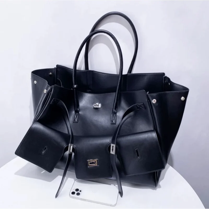 New Luxury Silver Buckle Large - Luxury Bags With Silver Hardware 评论和价格