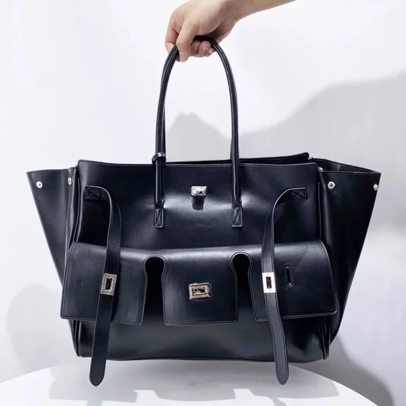 New Luxury Silver Buckle Large - Luxury Bags With Silver Hardware 评论和价格