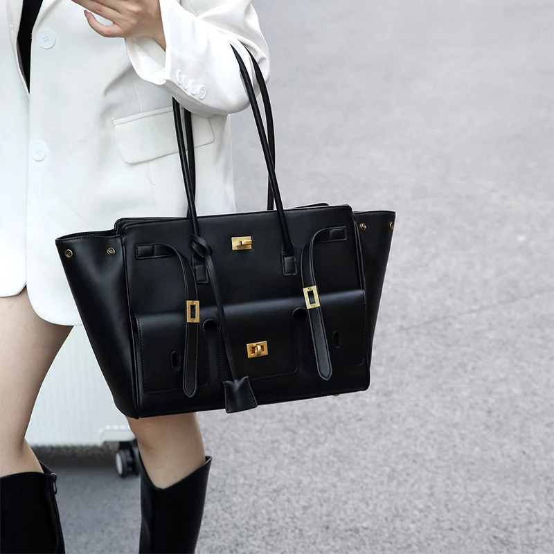 New Luxury Silver Buckle Large - Luxury Bags With Silver Hardware 评论和价格