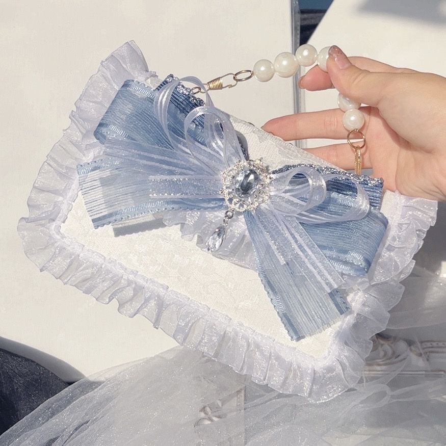 chain silver and blue lolita l - Luxury Y2K Bags 评论和价格
