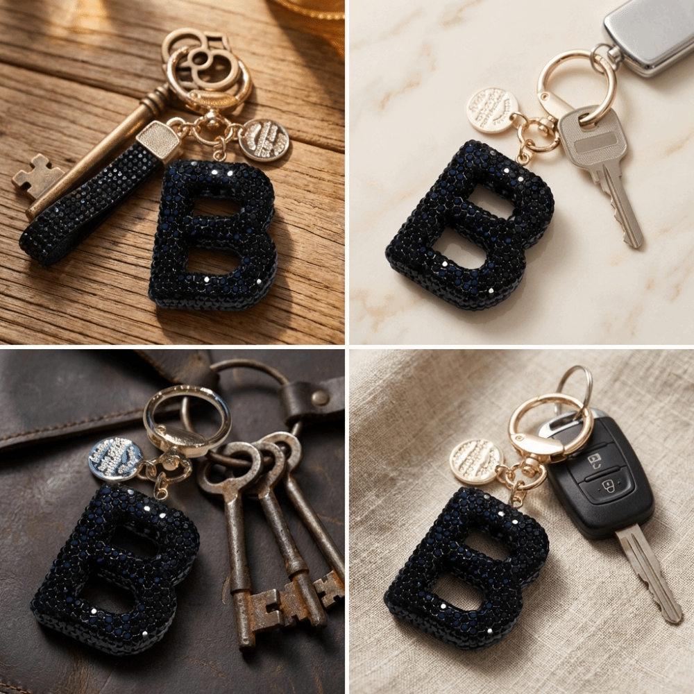 Lucky Charm Letter Key Chain L - Luxury Bags Yellow 评论和价格