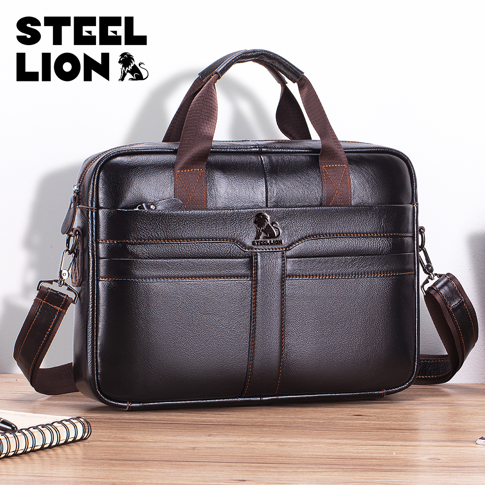STEEL LION leather men's brief - Laptop Bag Leather 15 评论和价格