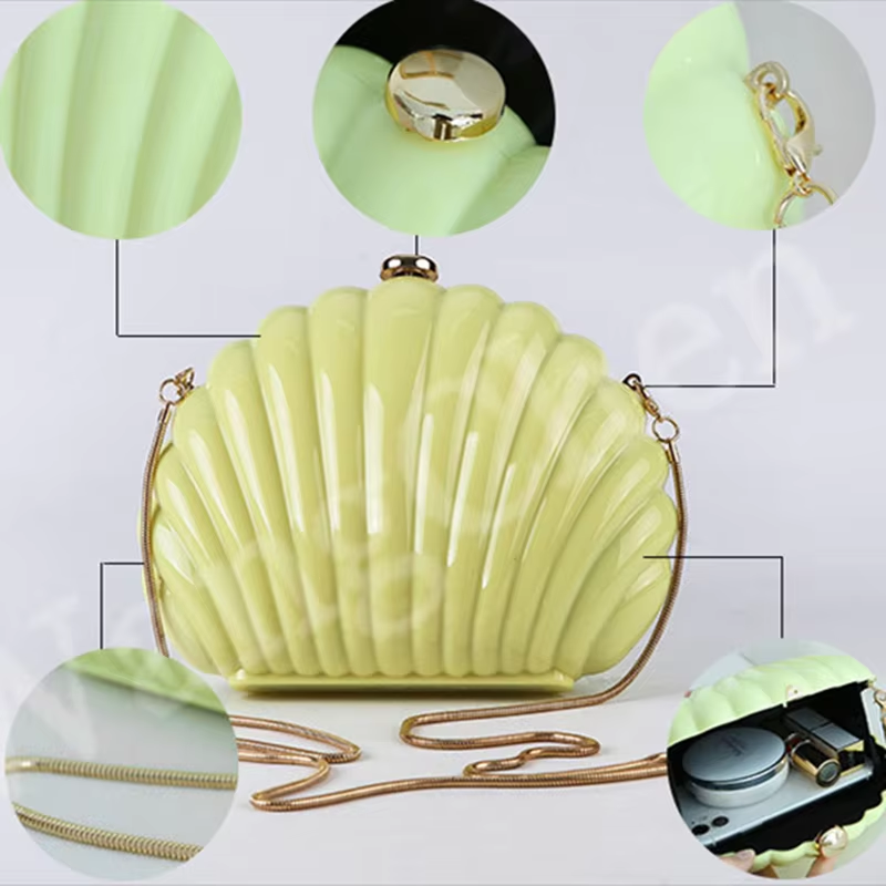 Lady Mini Shell Bag Acrylic Hi - Luxury Bags Yellow 评论和价格