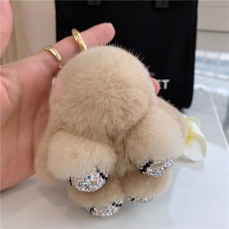 Luxury Big Mink Fur Bunny Fur  - Luxury Bags Yellow 评论和价格