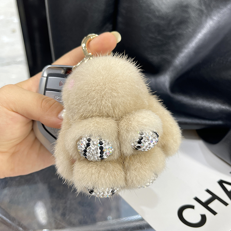 Luxury Big Mink Fur Bunny Fur  - Luxury Bags Yellow 评论和价格