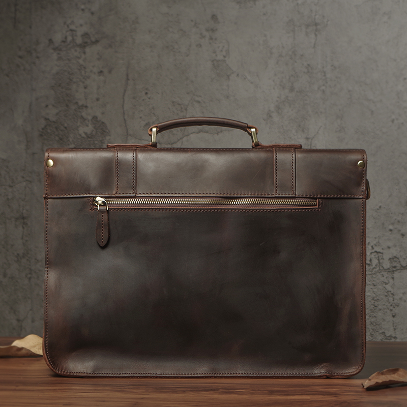 NUKA Men's Executive Briefcase - Laptop Bag Leather 15 评论和价格
