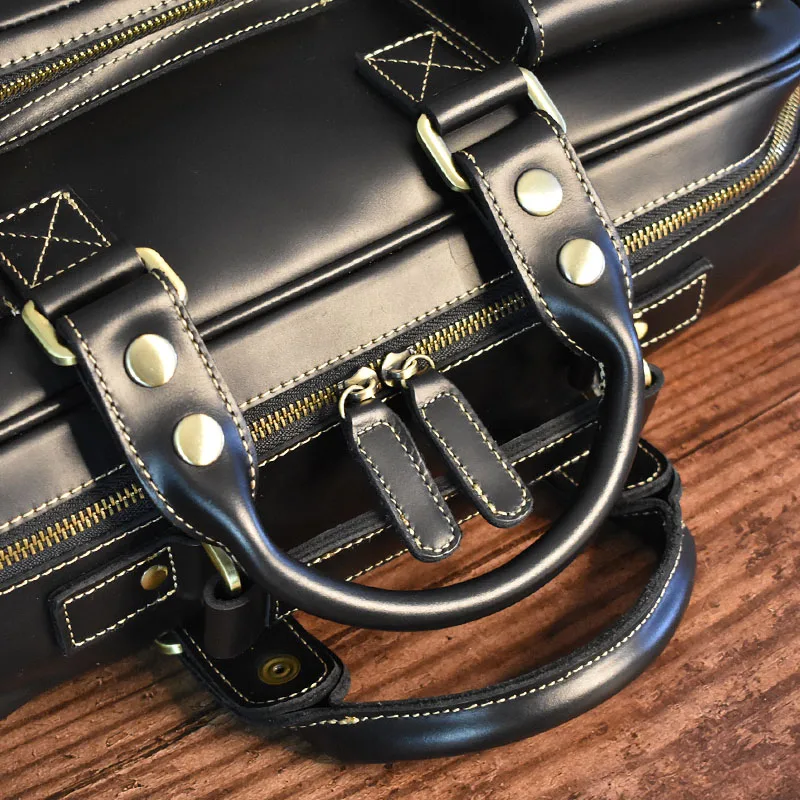 Vintage Men's Black Shoulder B - Luxury Bags Laptop 评论和价格