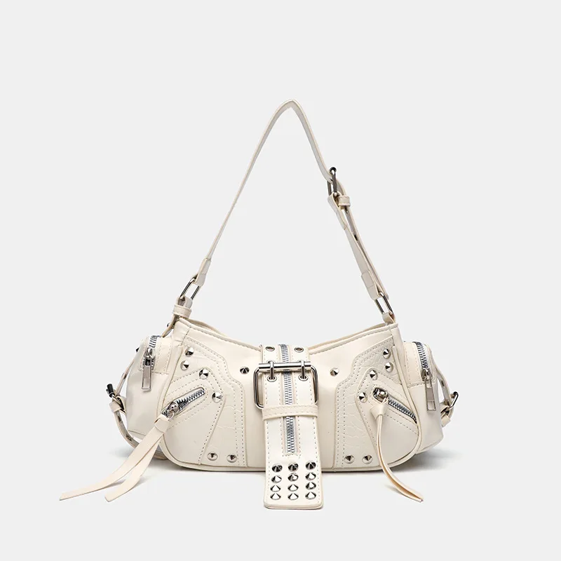 Gothic Rivet Handbag Waist Bag - Luxury Y2K Bags 评论和价格