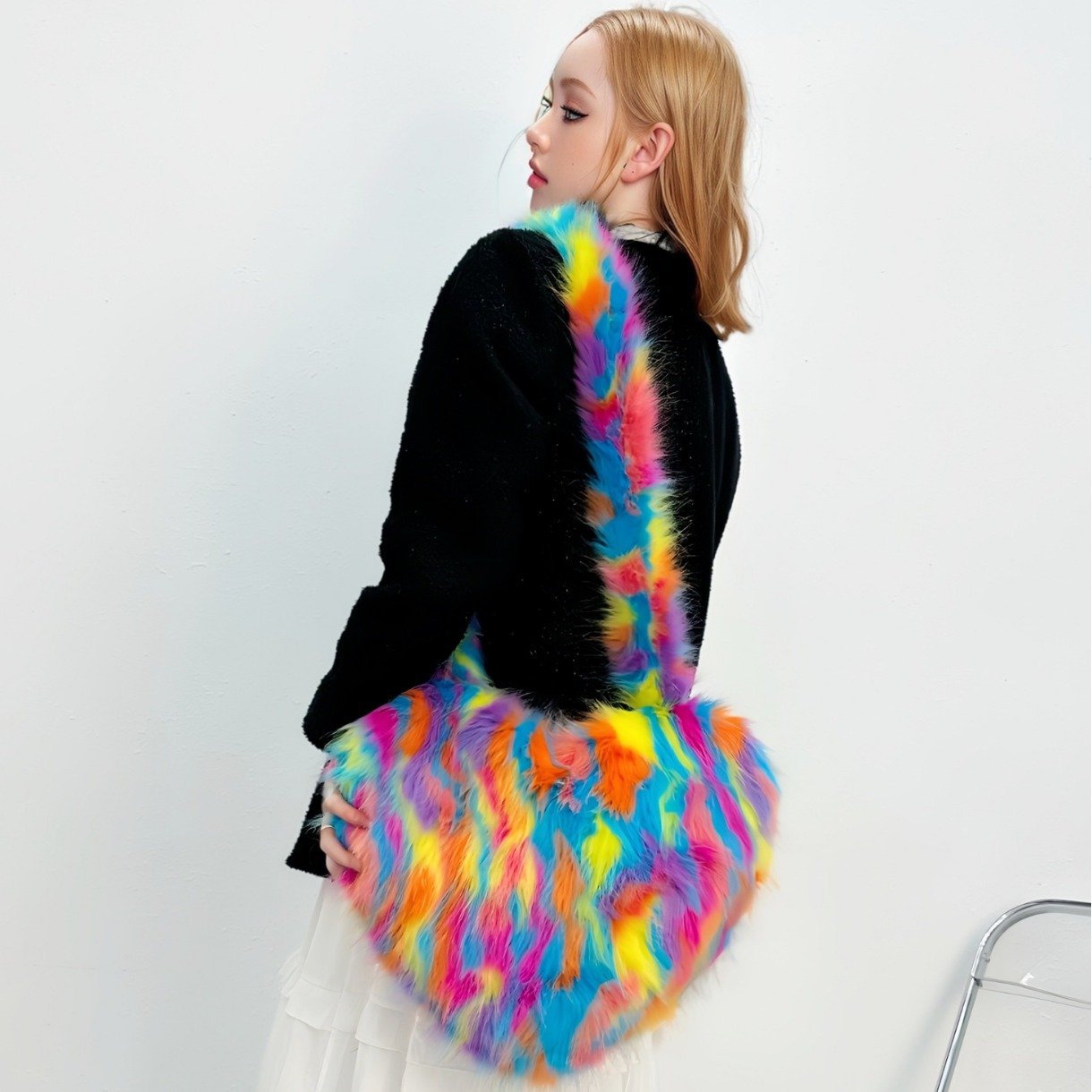 Cross-Border Fox Fur Shoulder  - Luxury Bags That Are Vegan 评论和价格