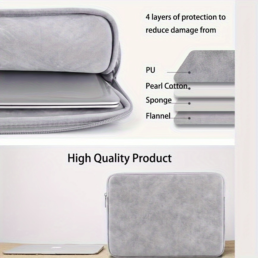 11 13 14 15 Inch Laptop PU Lea - Laptop Bag Leather 15 评论和价格