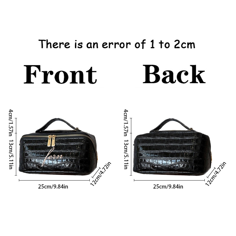 Embroidered Croc Makeup Bag Pe - Luxury Bags That Are Vegan 评论和价格
